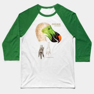 The Dodo of Mauritius - Zoological Drawing Baseball T-Shirt